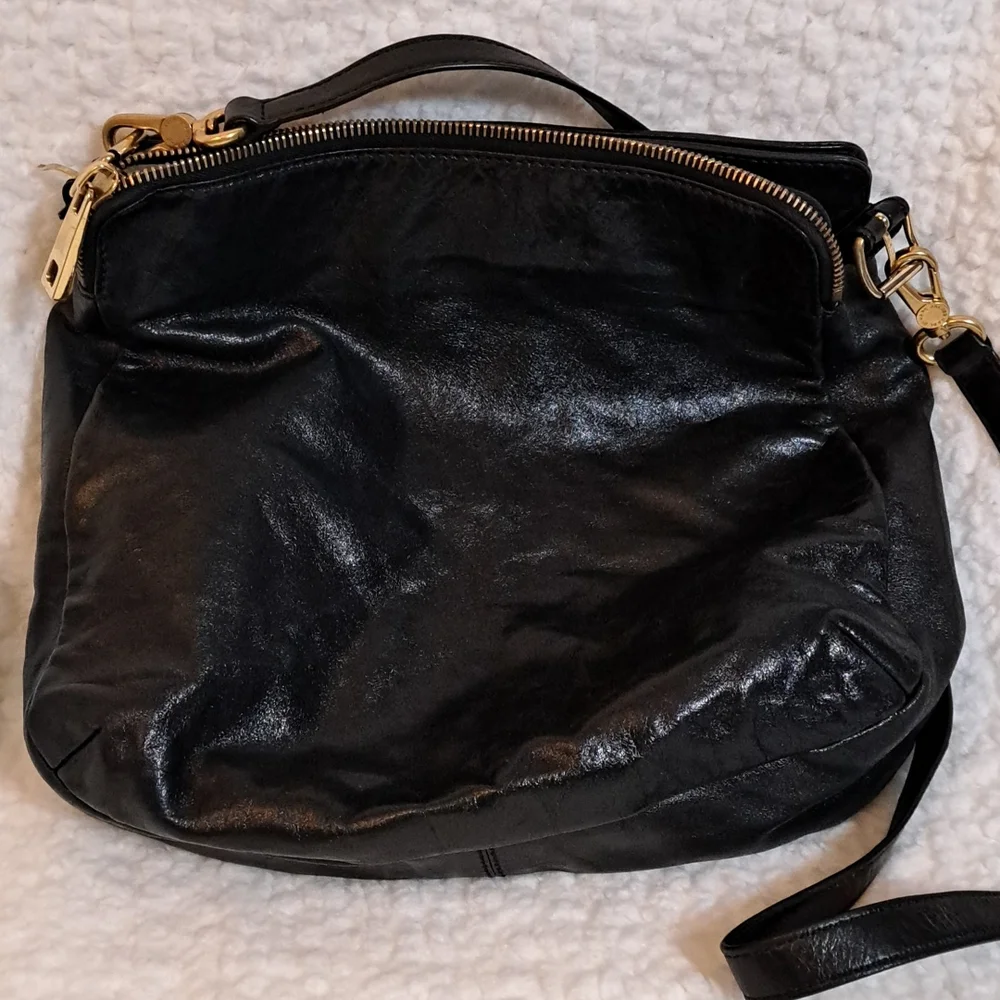 Authentic Marc Jacobs Black Leather Shoulder Bag, EUC!!